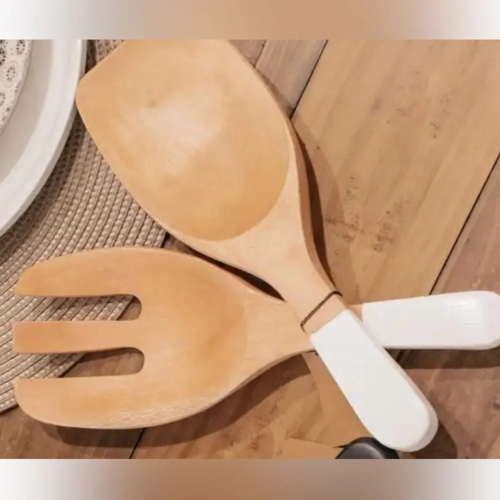 Wood Salad Server Set by Lamb & Co